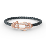 [Eternal Jewelry]FORCE LARGE HORSESHOE FULL DIAMOND BRACELET ROSE GOLD - Image 5