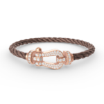 [Eternal Jewelry]FORCE LARGE HORSESHOE FULL DIAMOND BRACELET ROSE GOLD - Image 6