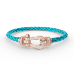 [Eternal Jewelry]FORCE LARGE HORSESHOE FULL DIAMOND BRACELET ROSE GOLD - Image 8
