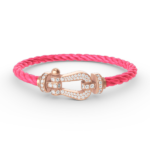 [Eternal Jewelry]FORCE LARGE HORSESHOE FULL DIAMOND BRACELET ROSE GOLD - Image 12