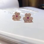 [Eternal Jewelry]FRIVOLE PINK GOLD FLOWER DIAMOND EARRINGS - Image 6