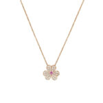 [Eternal Jewelry]FRIVOLE ROSE GOLD FLOWER DIAMOND NECKLACE