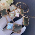[Eternal Jewelry]CLOVER EARRINGS DARK MOP 4 MOTIFS ROSE GOLD - Image 3