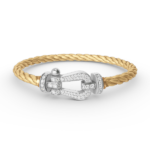 [Eternal Jewelry]FORCE LARGE HORSESHOE FULL DIAMOND BRACELET SILVER - Image 4