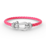 [Eternal Jewelry]FORCE LARGE HORSESHOE FULL DIAMOND BRACELET SILVER - Image 2